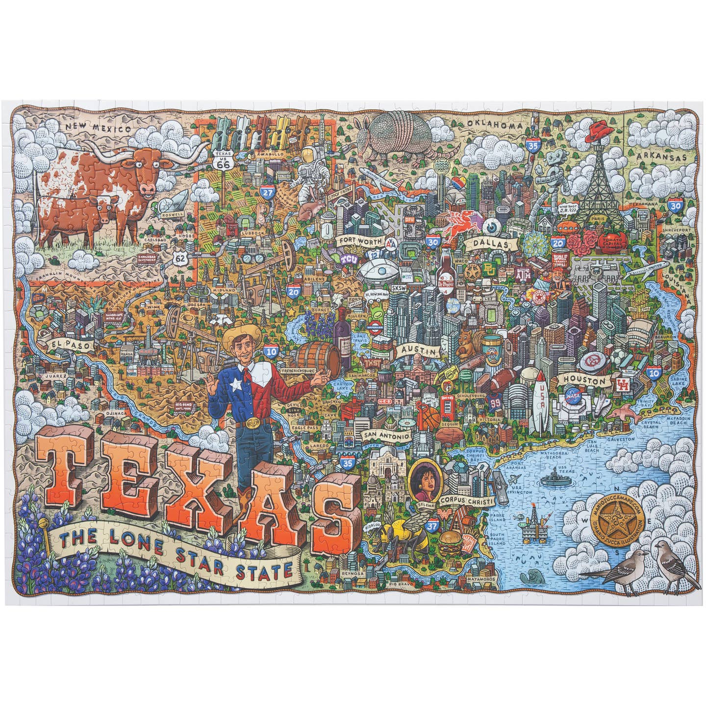 Texas - 1000 Piece Puzzle - Image 2