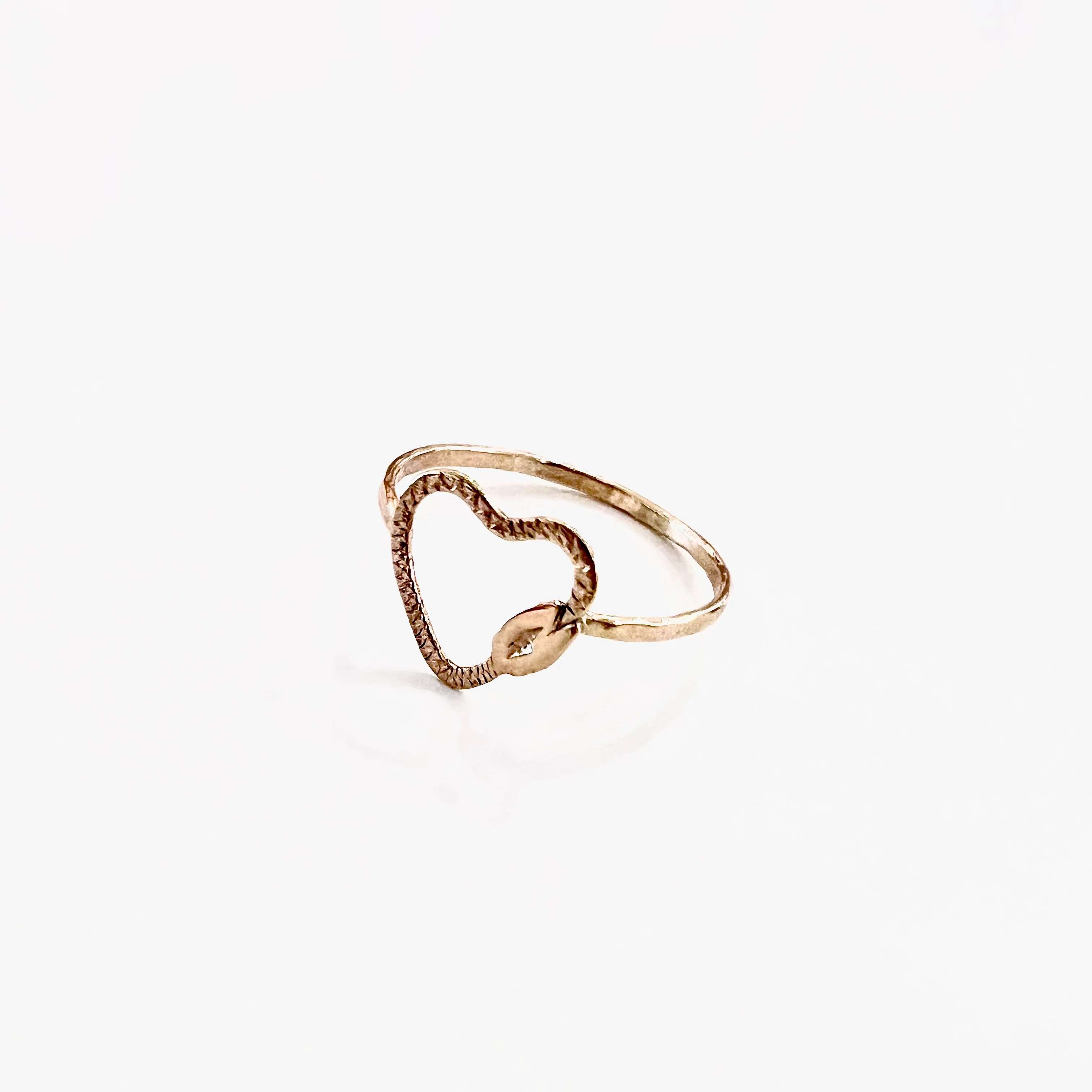 10k Gold Heartoboros Ring