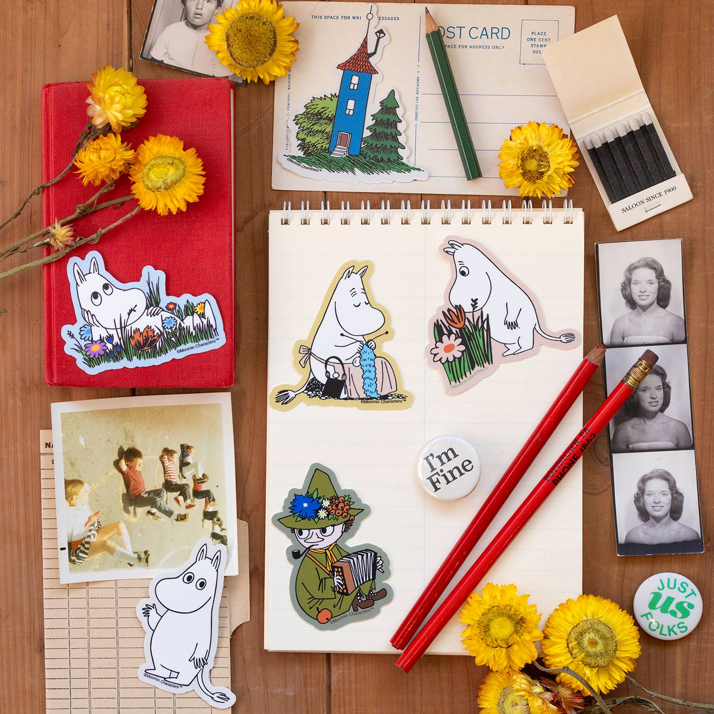 3P4 X Moomin ® - Moomintroll Wave Sticker - Image 2