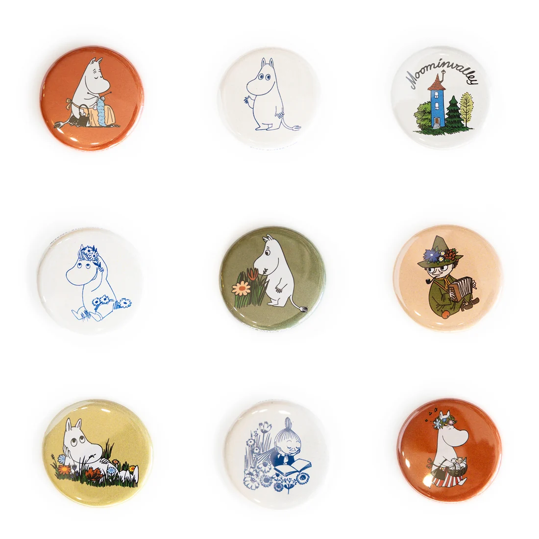 3P4 X Moomin® - A Slow Life in Moominvalley Buttons - Image 2