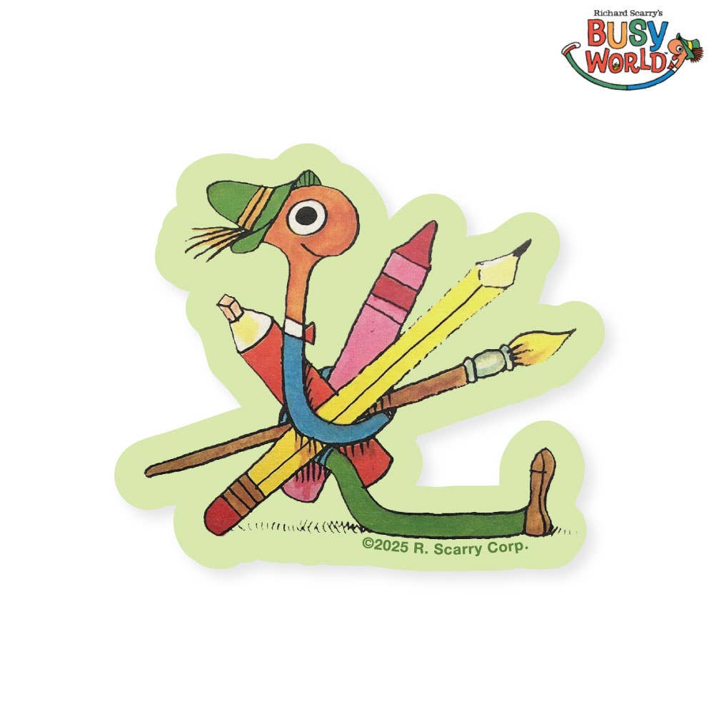 3P4 X Richard Scarry® - Lowly Art Sticker