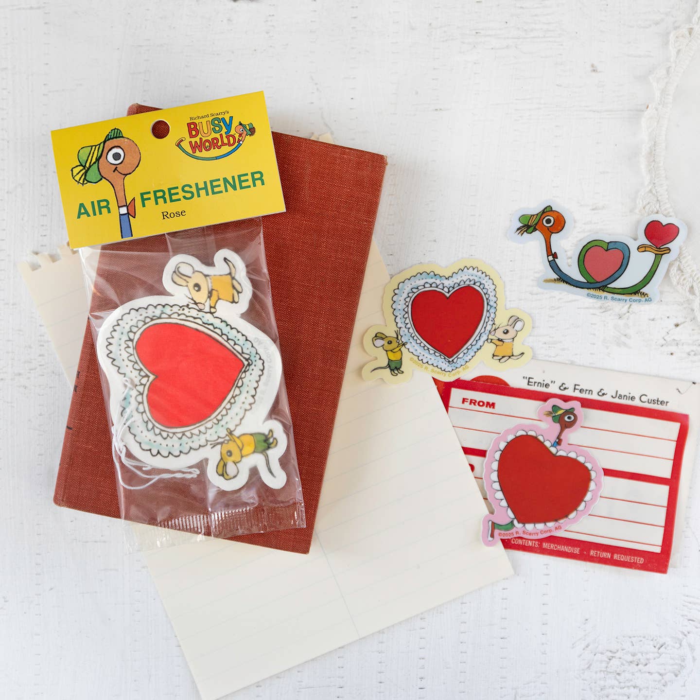 3P4 X Richard Scarry® - Lowly Heart Twist Sticker - Image 2