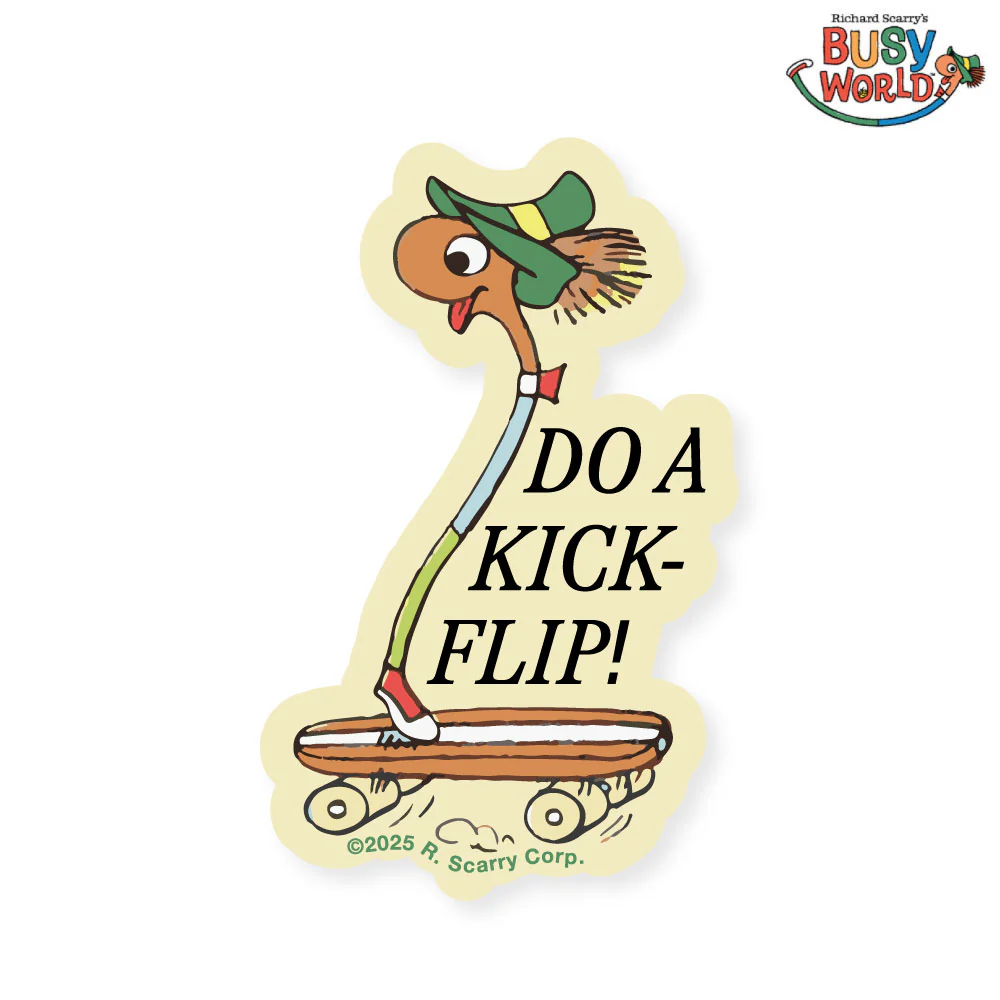 3P4 X Richard Scarry® - Lowly Kickflip Sticker