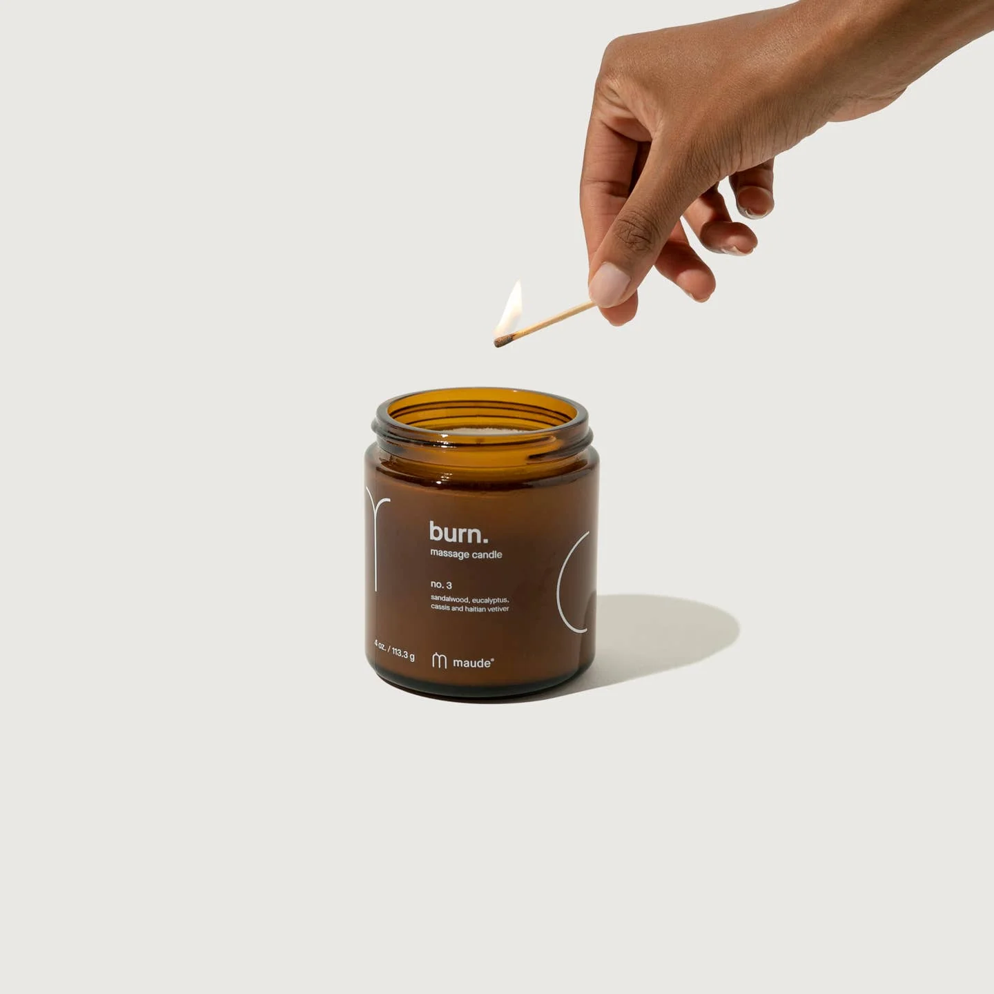 4 oz Burn no. 3 - Skin Softening Massage Candle