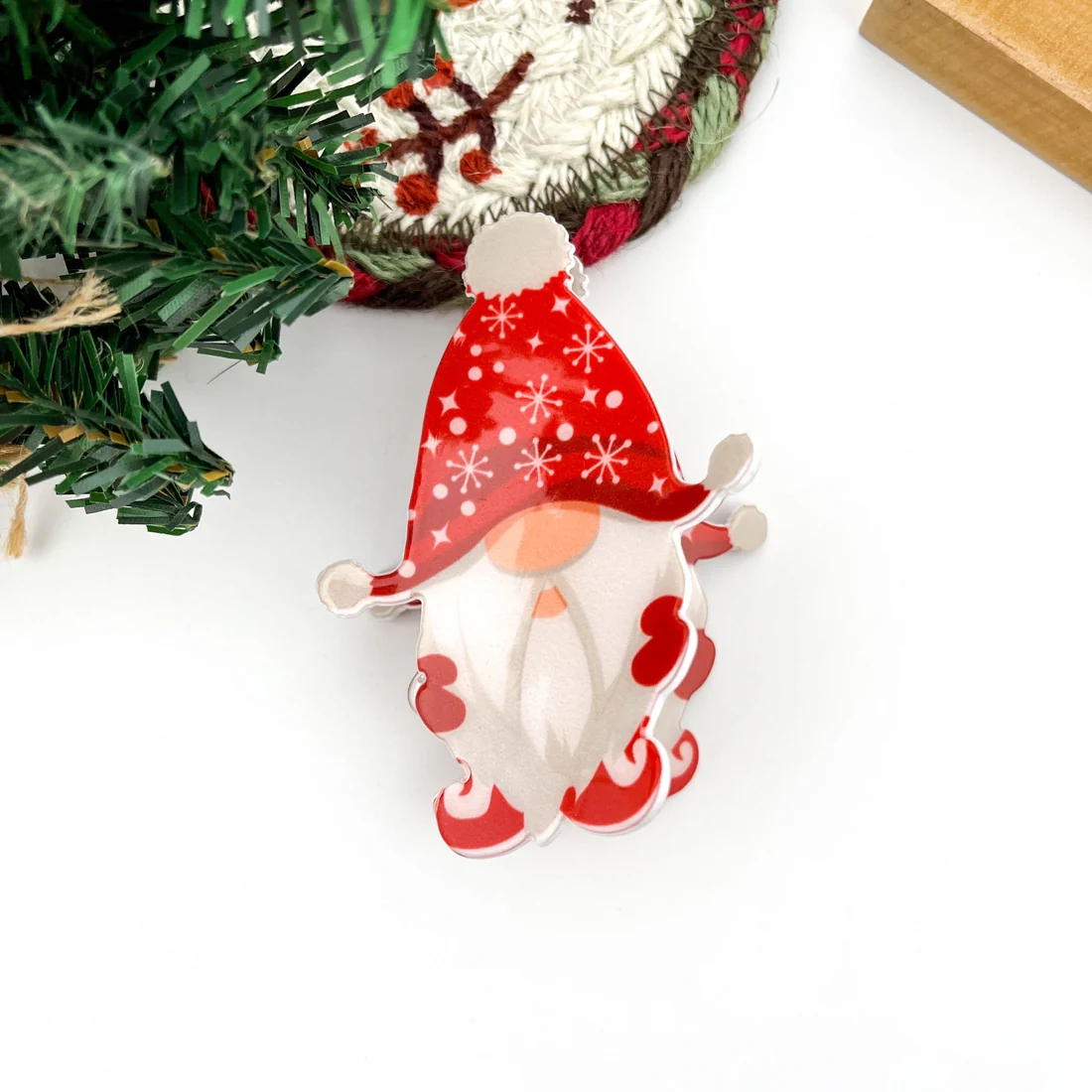 Cartoon Santa Claus Hair Claw