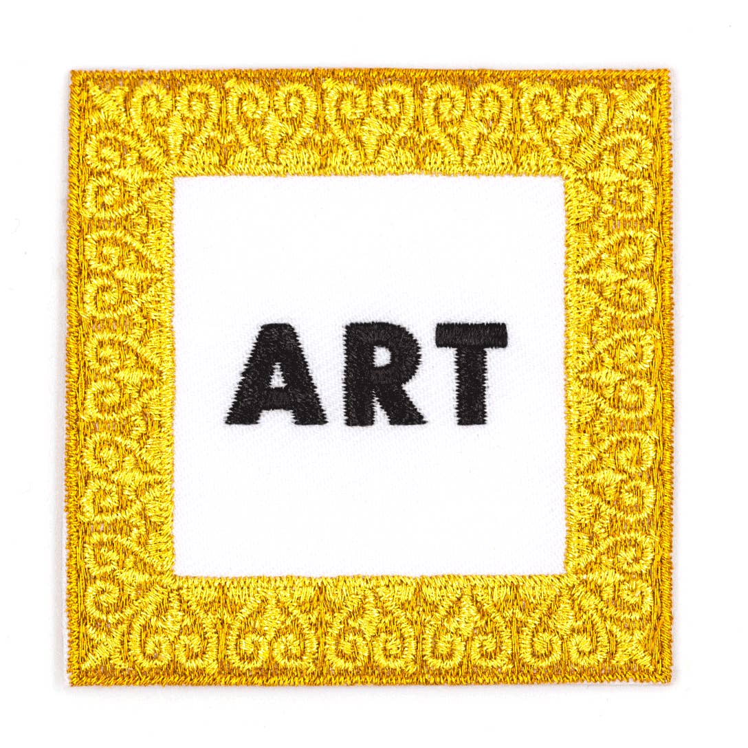 Art Embroidered Iron-On Patch