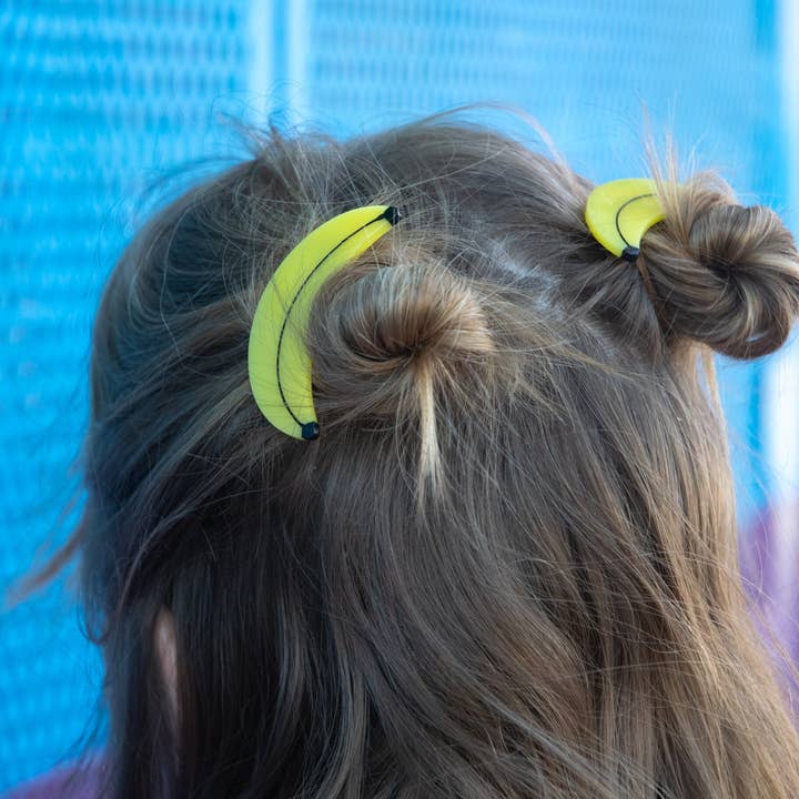 Banana Alligator Hair Clip Set - Image 3