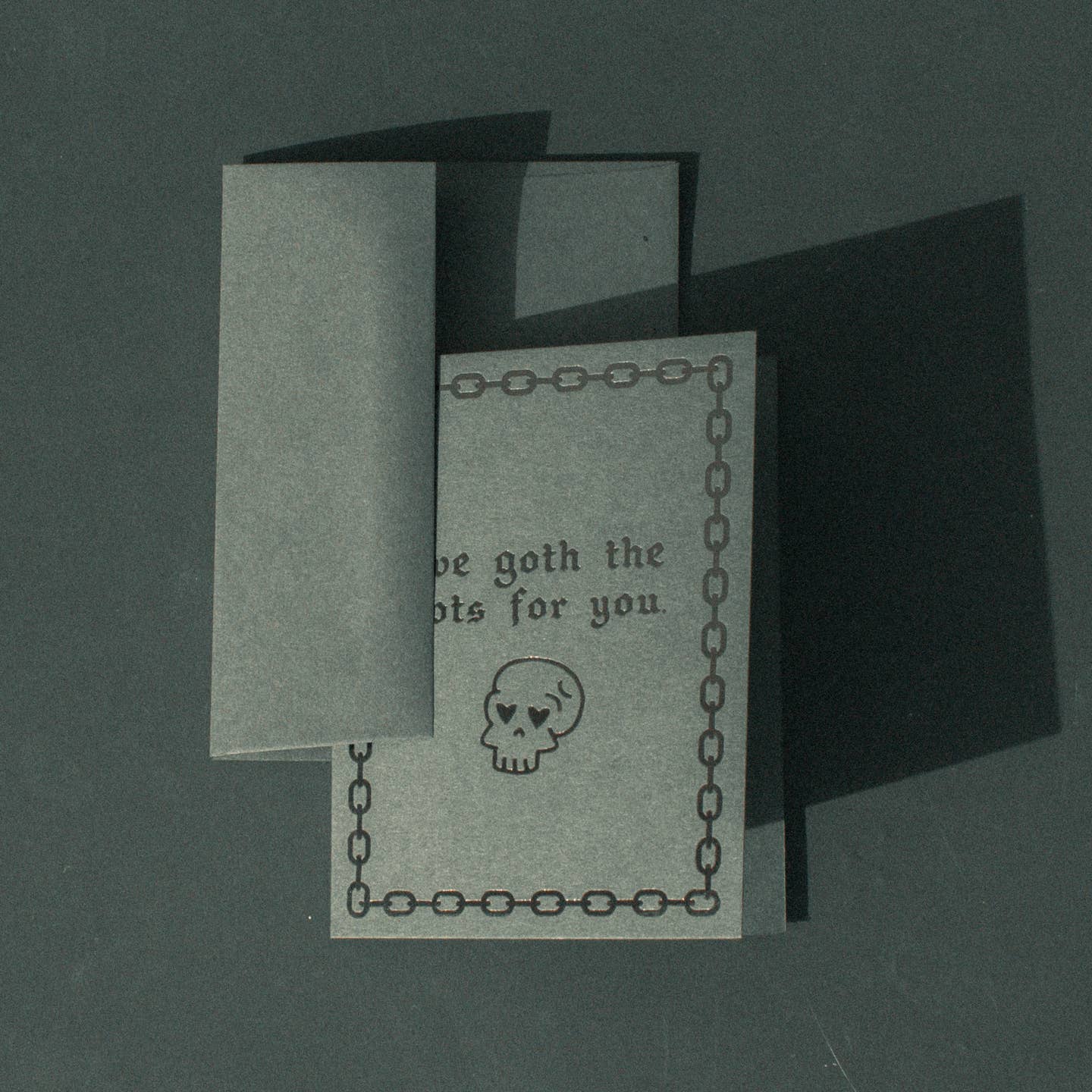 I've Goth the Hots For You Letterpress Greeting Card - Image 3