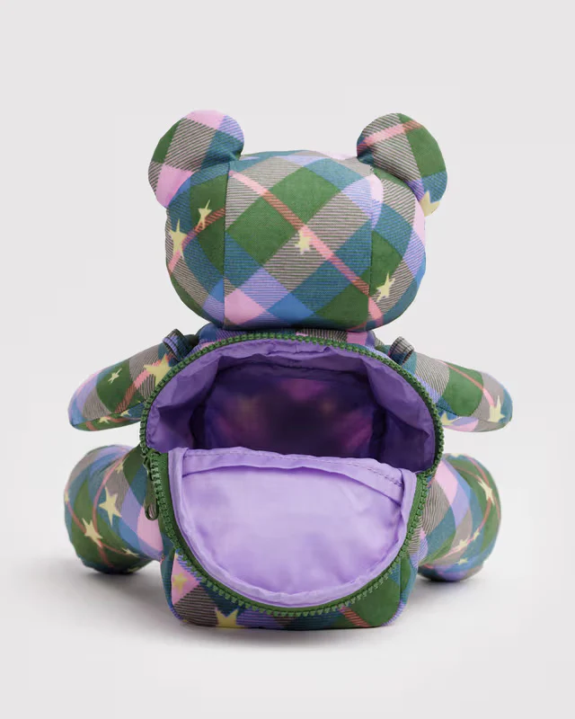 Bear Bag - Green Star Plaid - Image 3