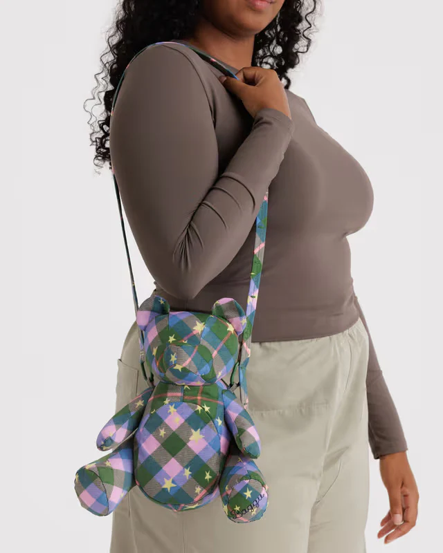 Bear Bag - Green Star Plaid - Image 4