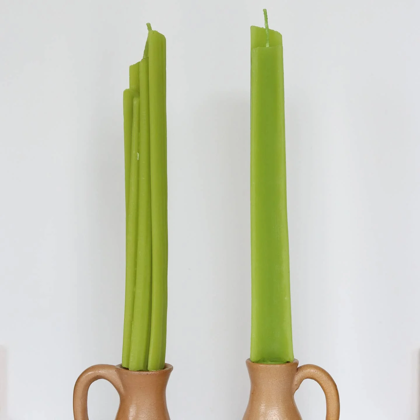 Beeswax Celery Taper Candle - Image 2