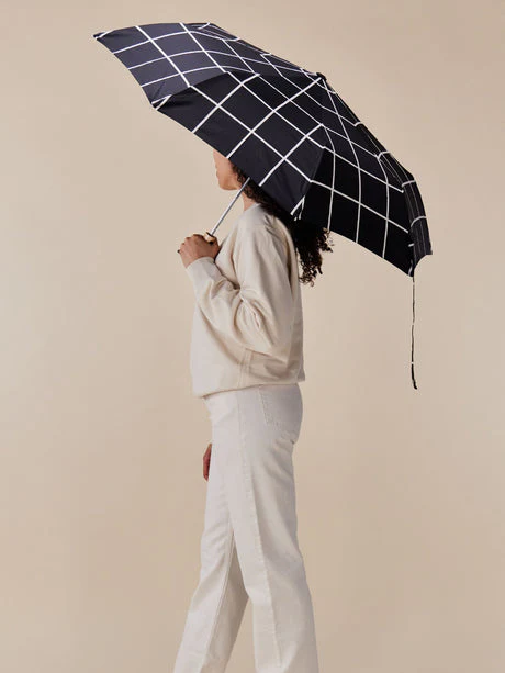 Black Grid Duckhead Umbrella - Image 3