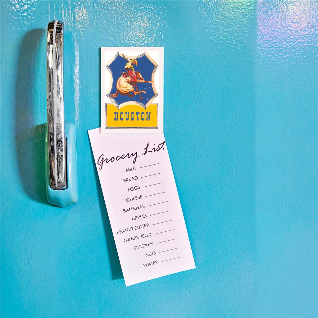 Bucking Bronco Houston Magnet