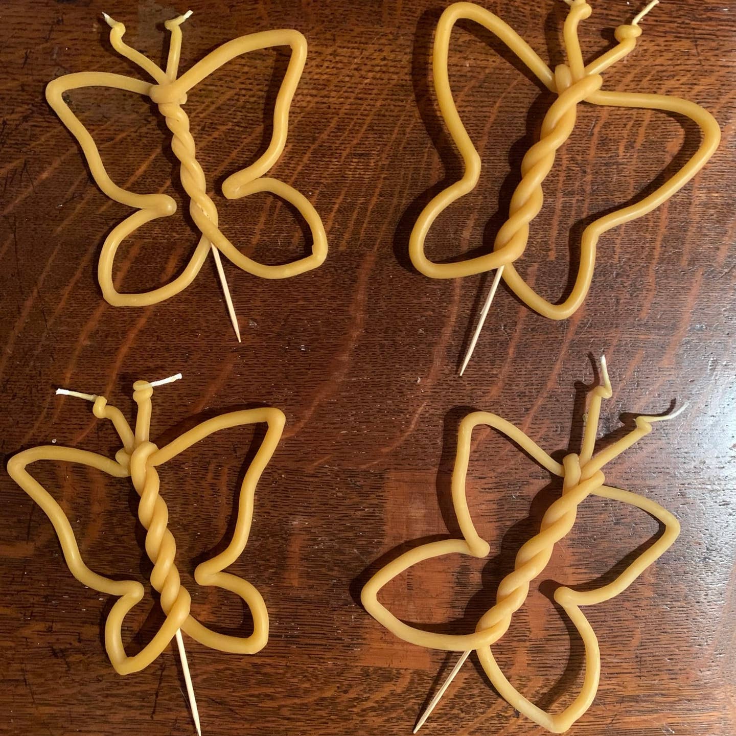 Butterfly Beeswax Candle - Image 2