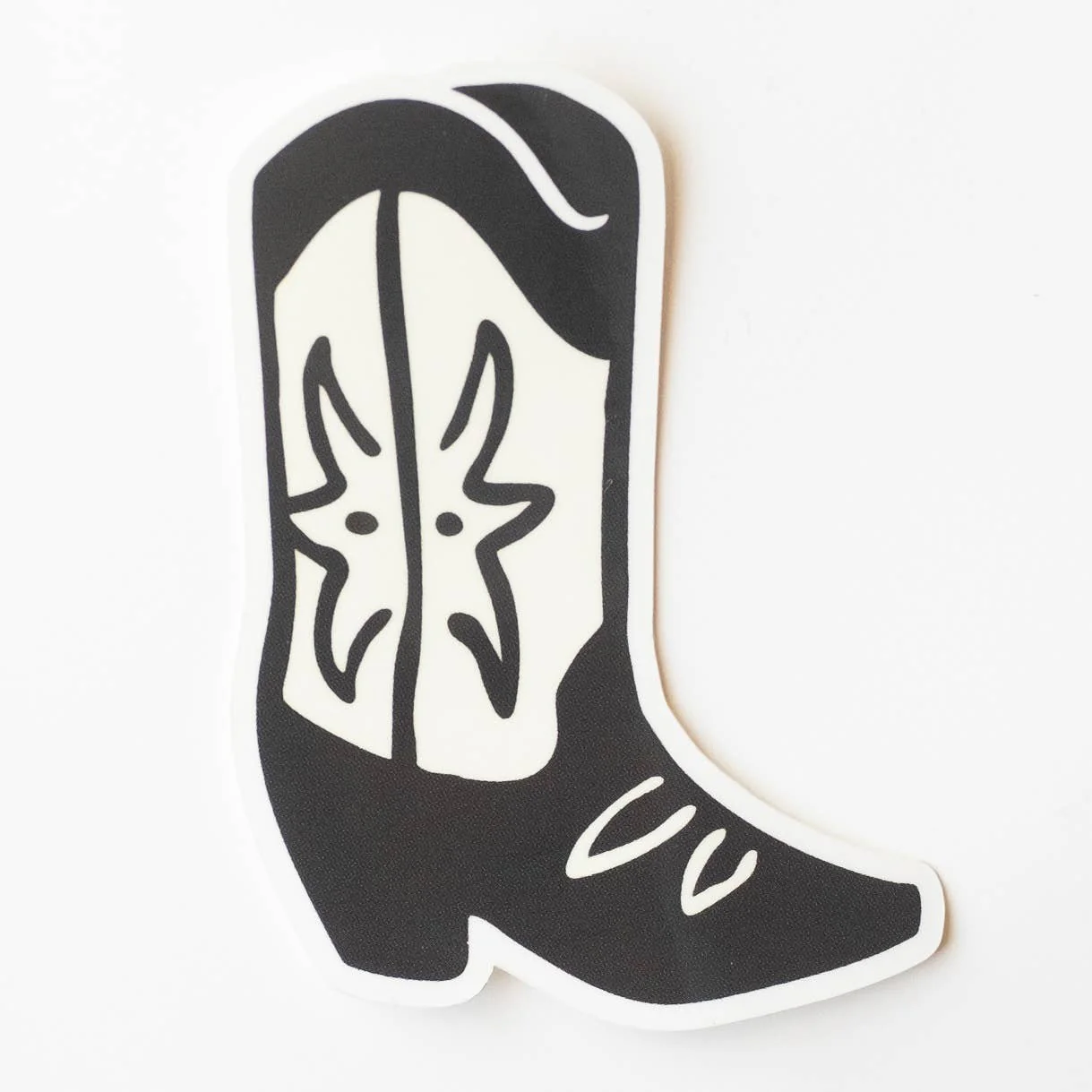 Cowgirl Boot Vinyl Sticker