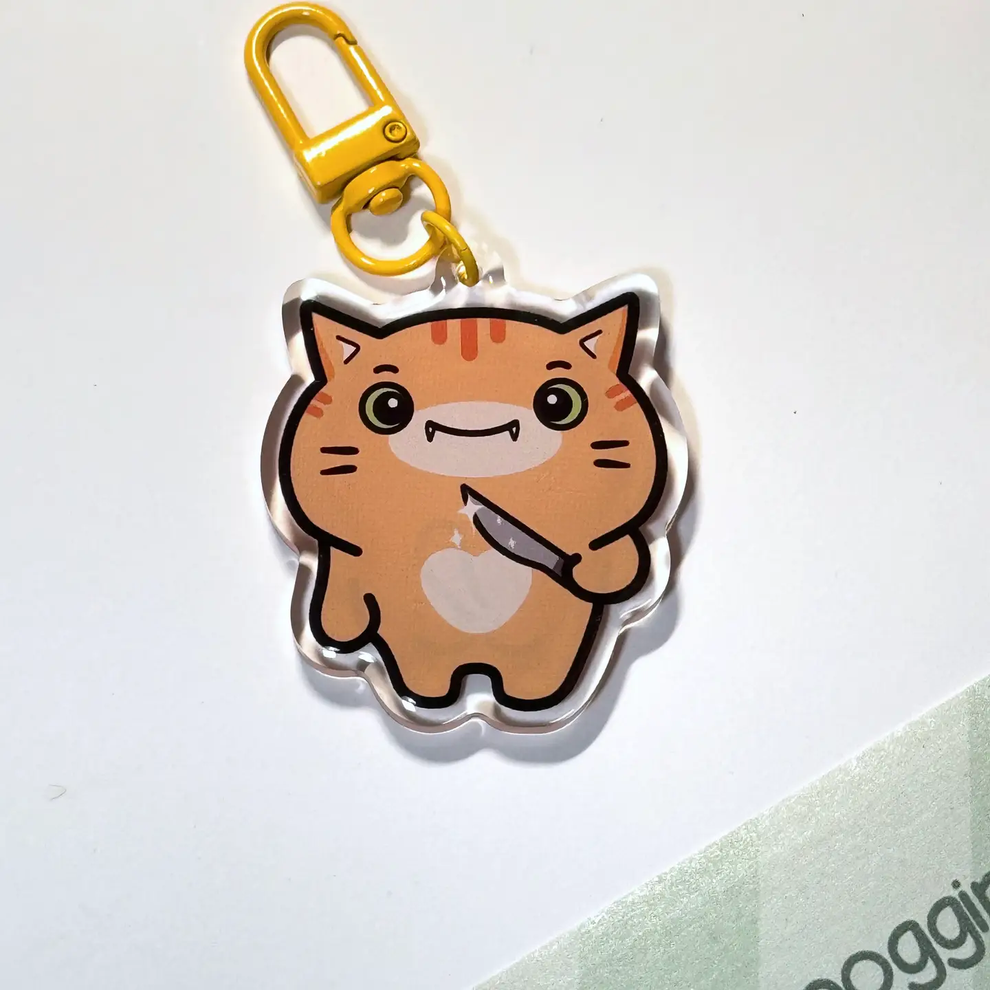 Cat Acrylic Keychain