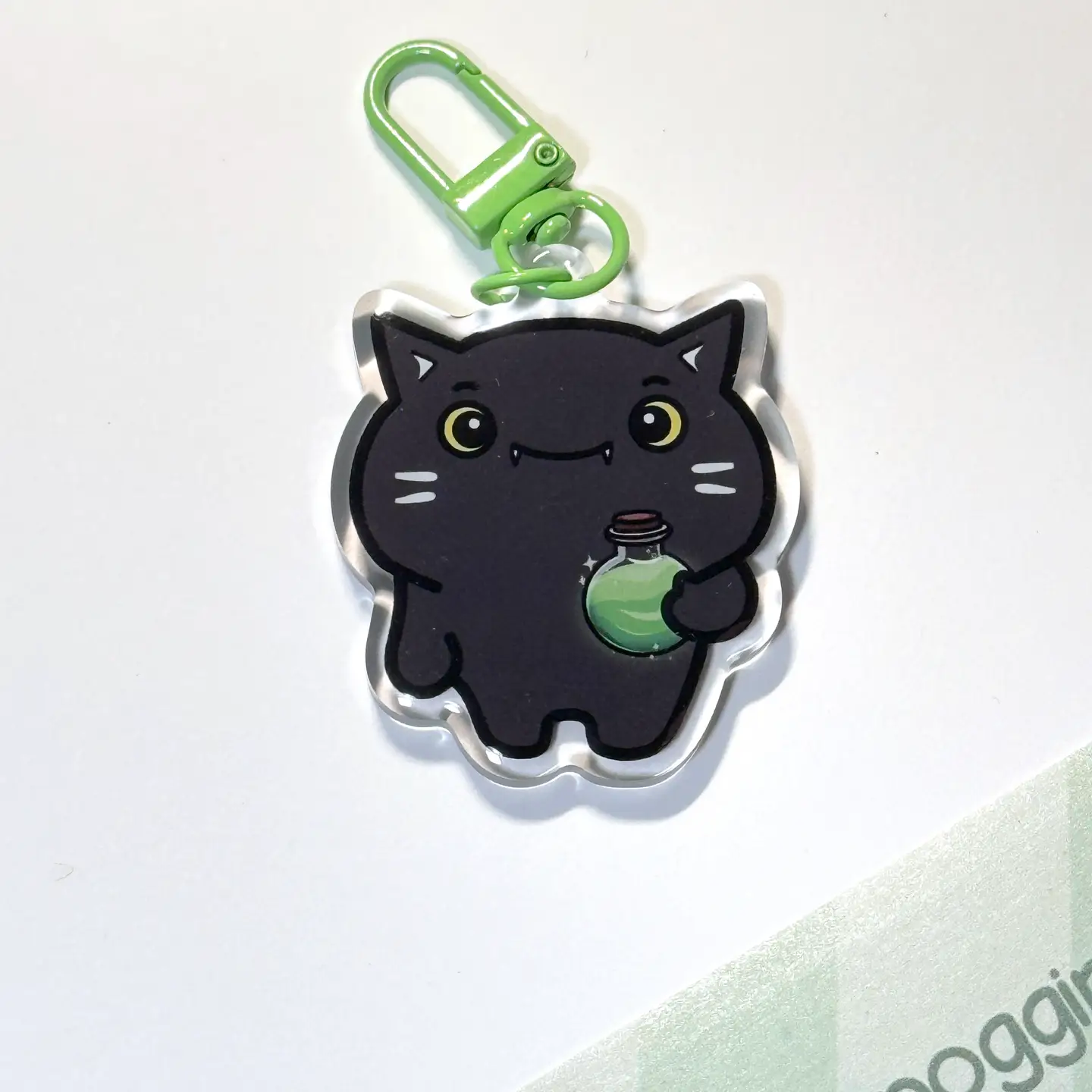 Cat Acrylic Keychain - Image 2