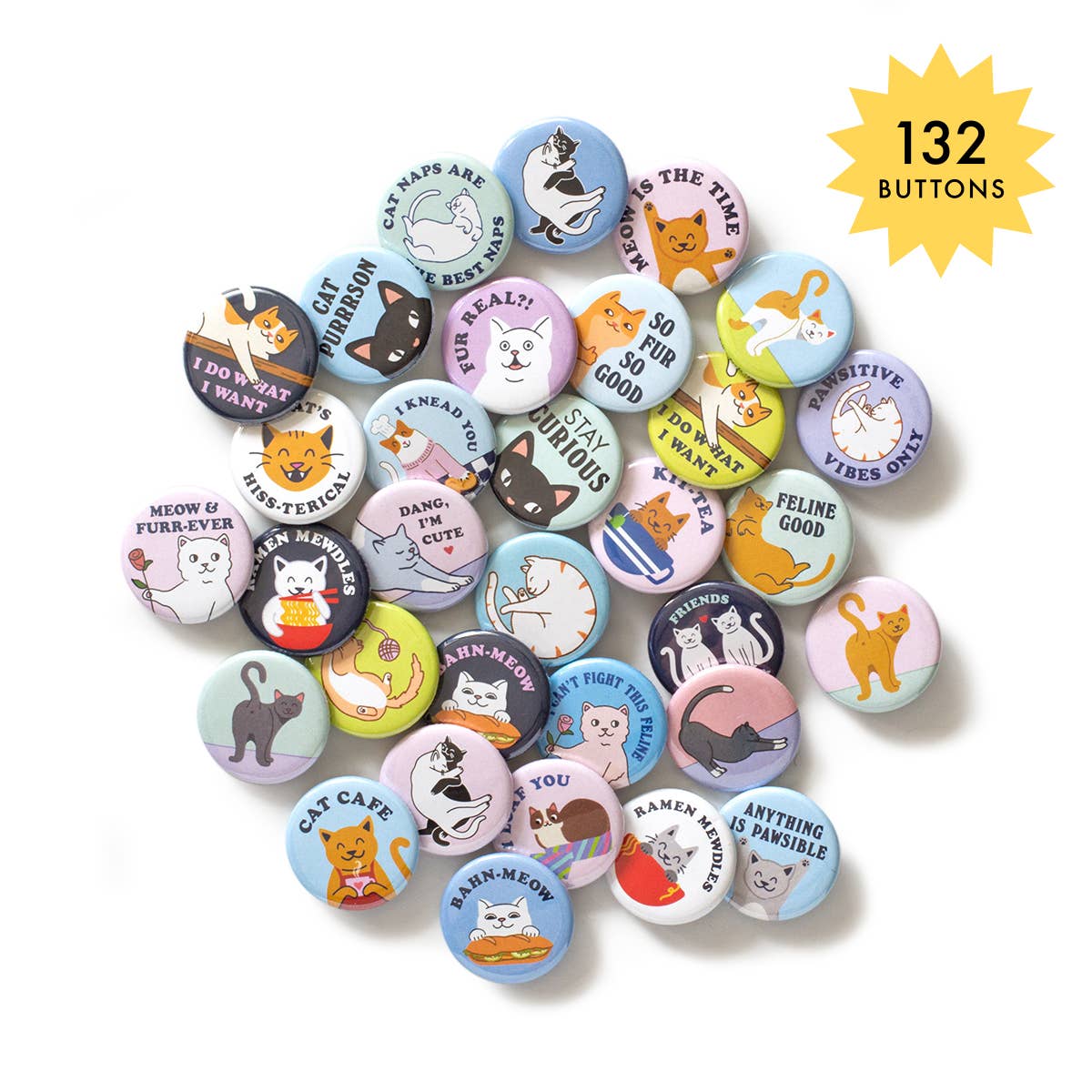 Cat Lover Button Assortment - Image 2