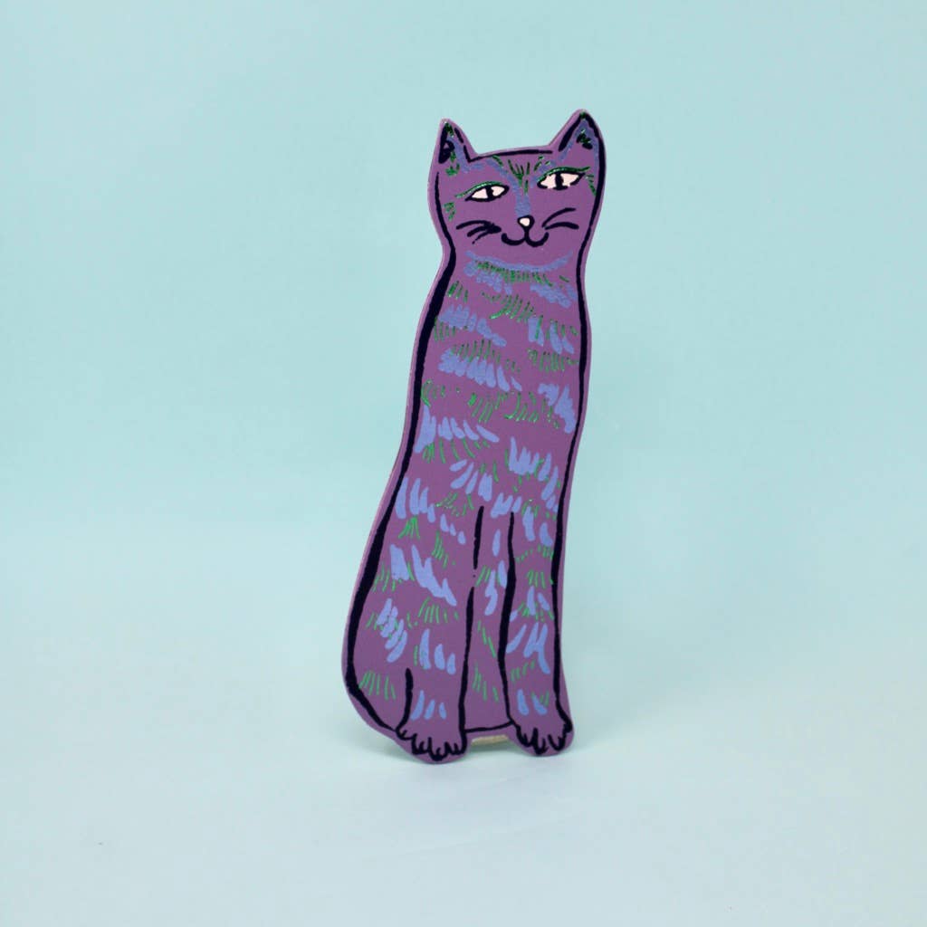 Cat Tails Bookmark - Lilac