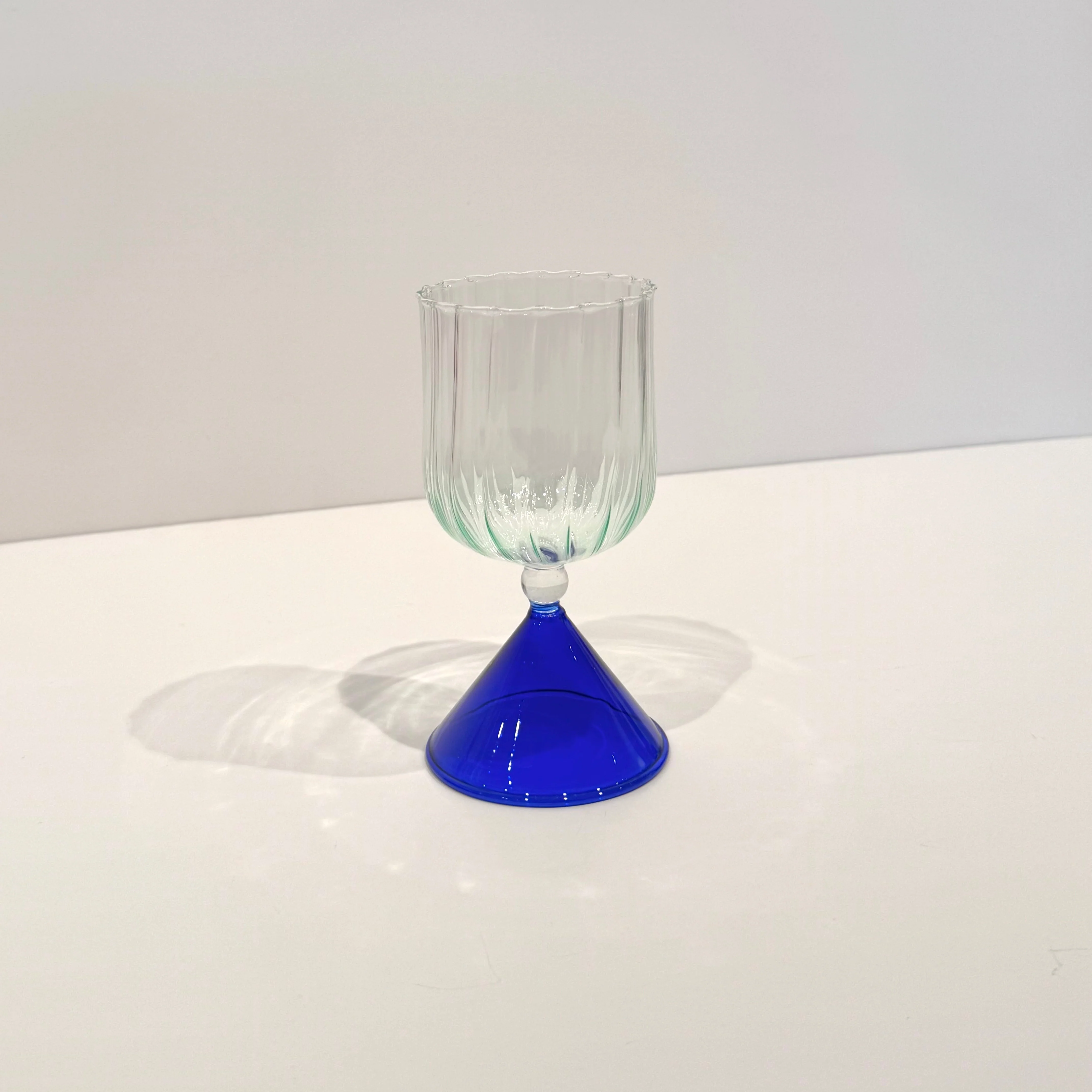 Champagne Cocktail Glass Goblet - Green/Blue - Image 3