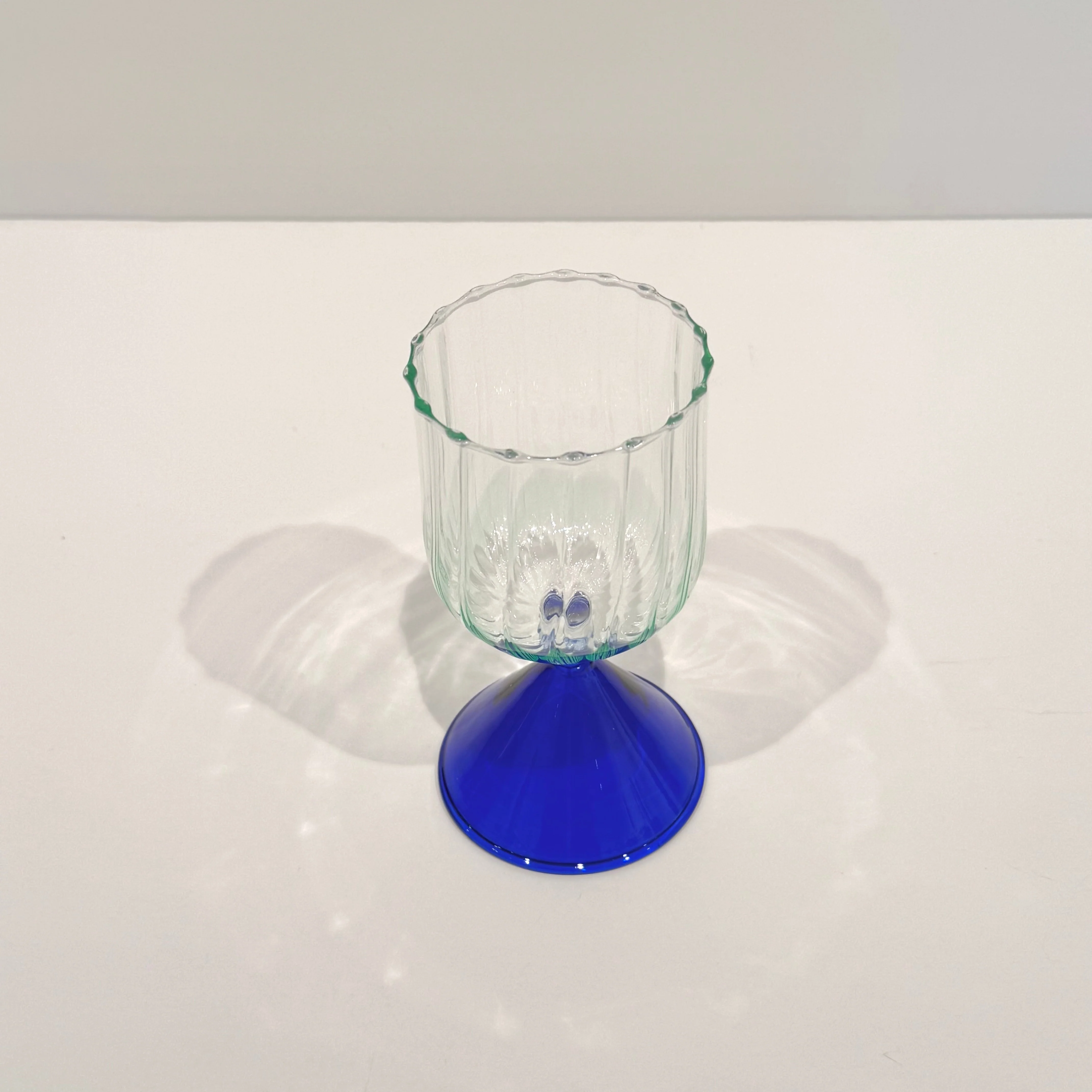 Champagne Cocktail Glass Goblet - Green/Blue - Image 4
