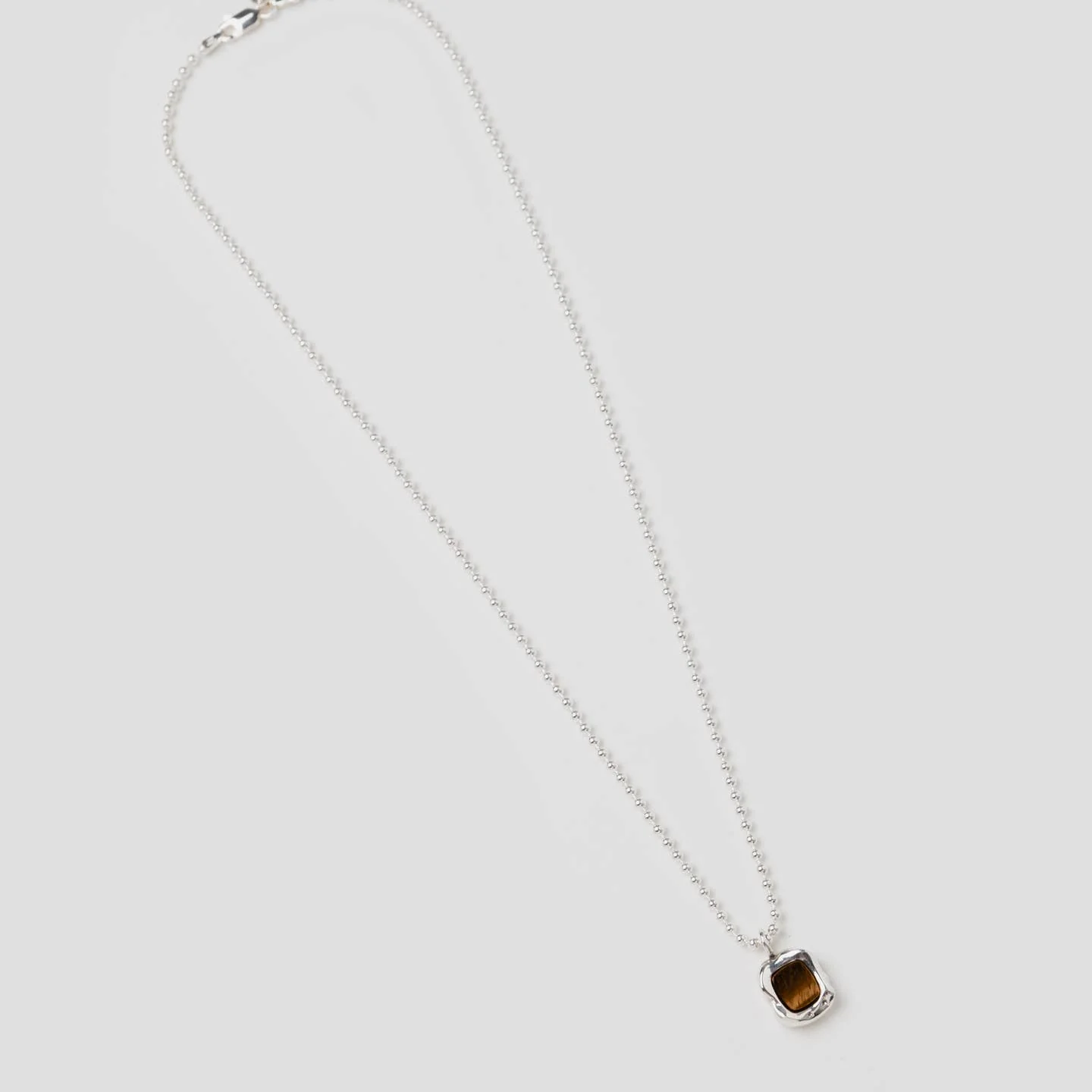 Charlie Necklace - Tiger's Eye + Sterling Silver - Image 4