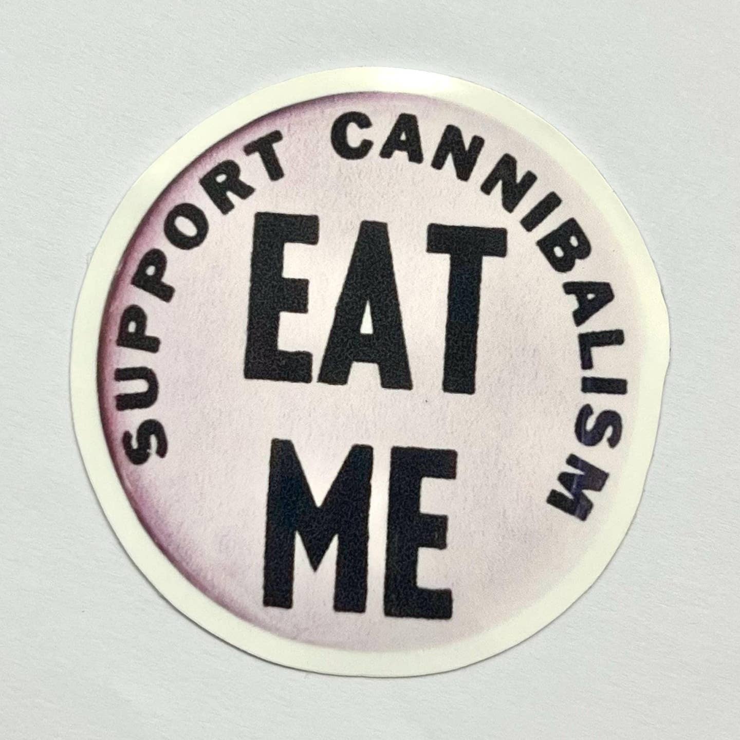 Eat Me Circle Sticker