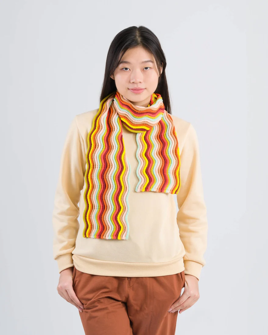 Circus Squiggle Scarf - Desert - Image 4