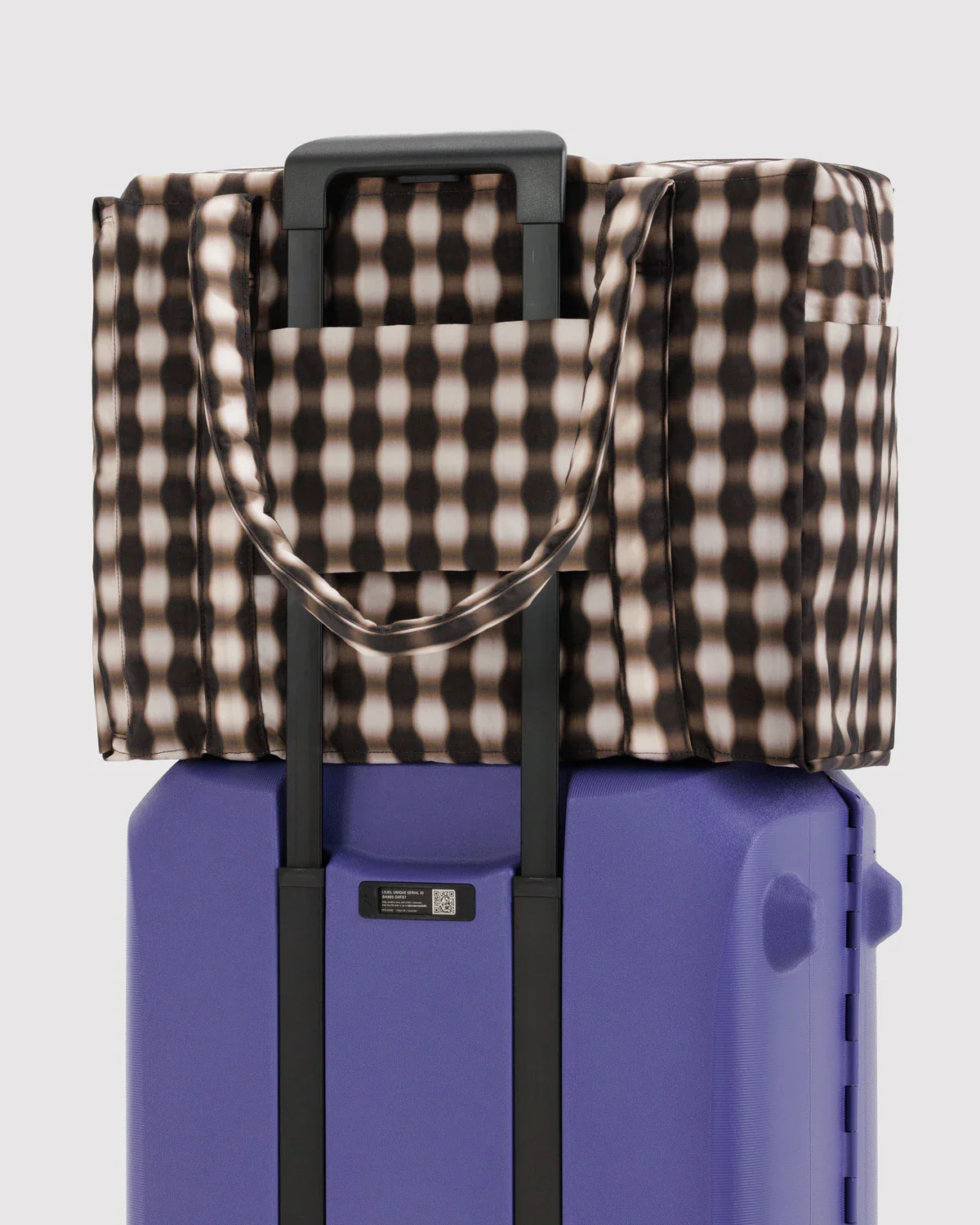 Cloud Carry-on - Blurred Gingham Brown - Image 2