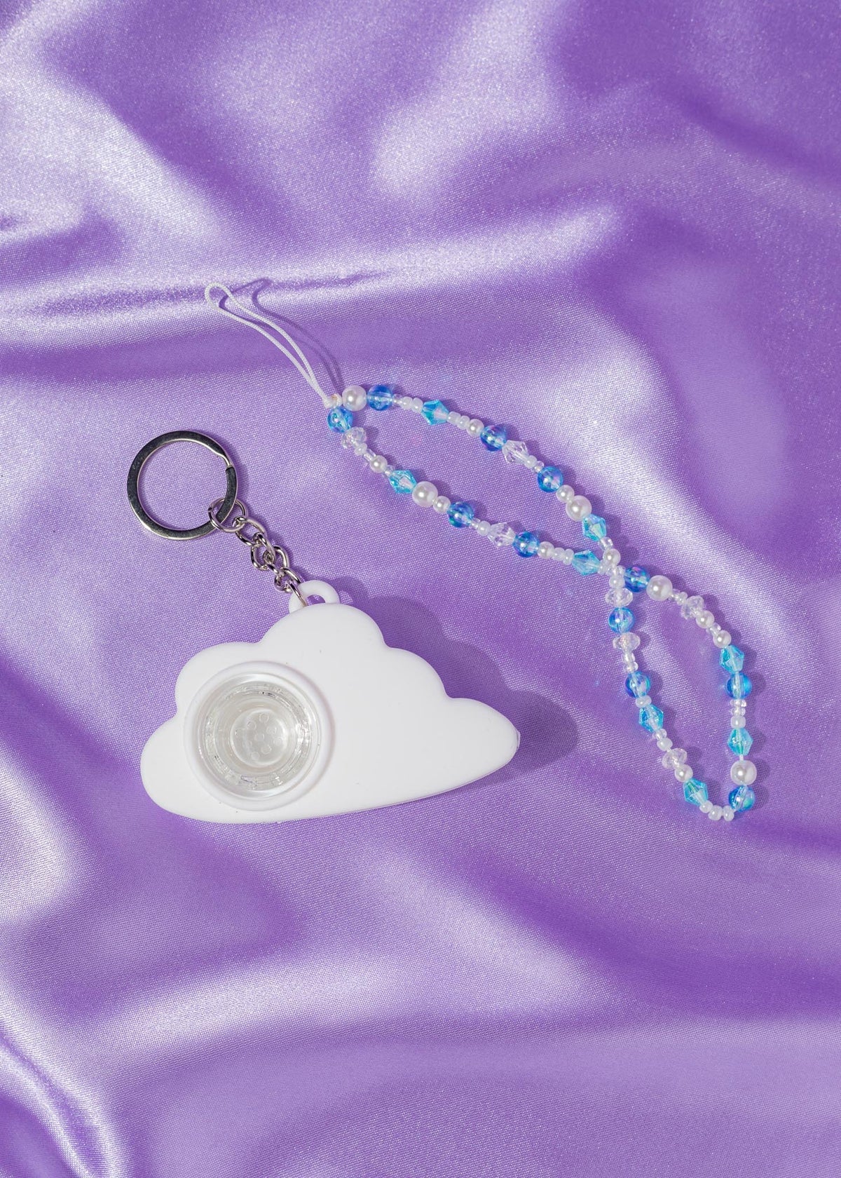 Cloud Unbreakable Keychain Pipe
