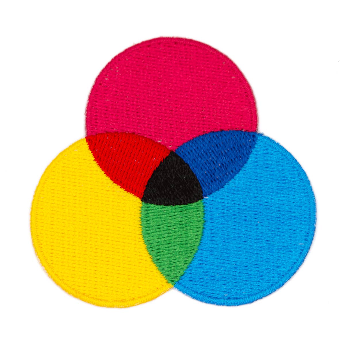 CMYK Embroidered Iron-On Patch