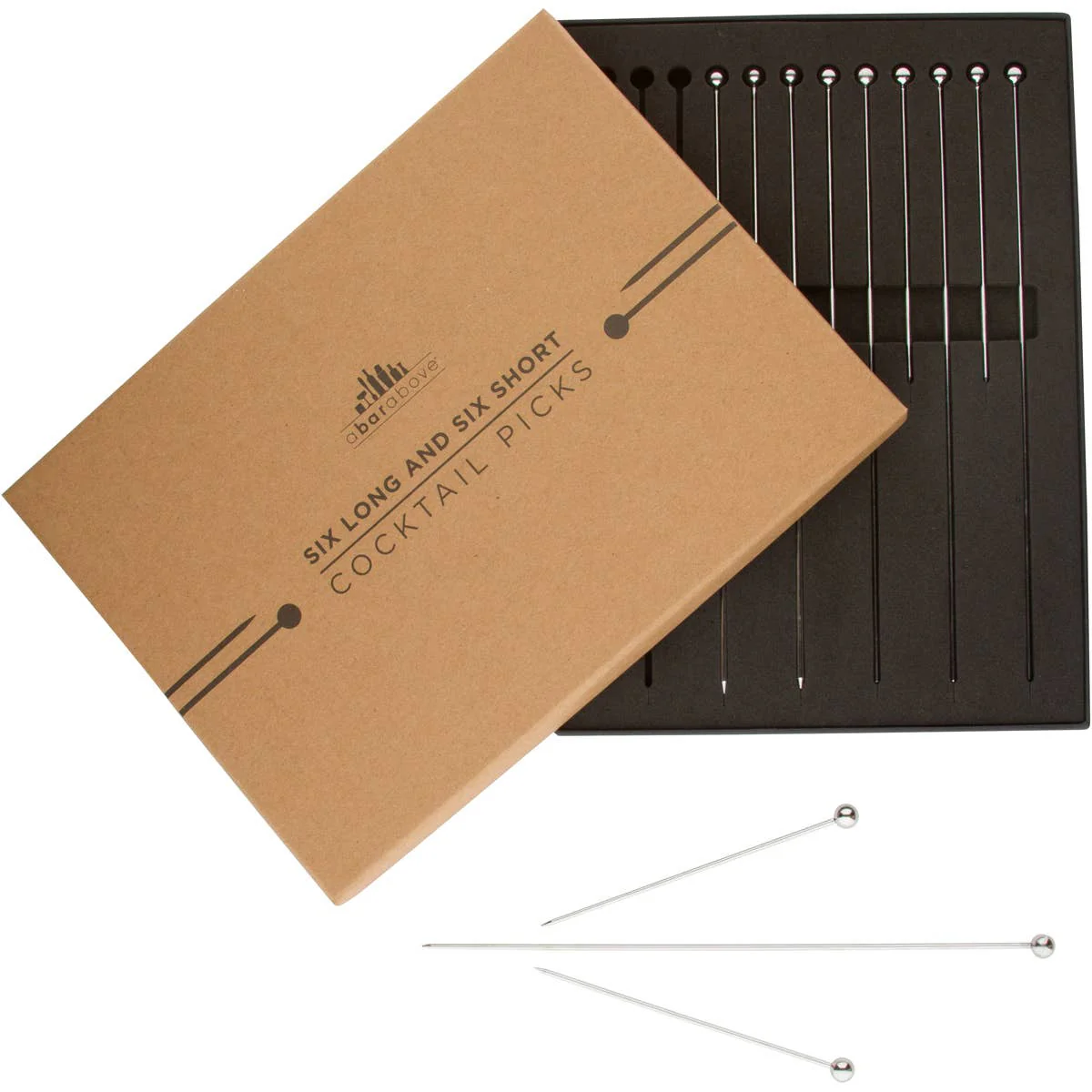 Cocktail Picks - 6 Short, 6 Long