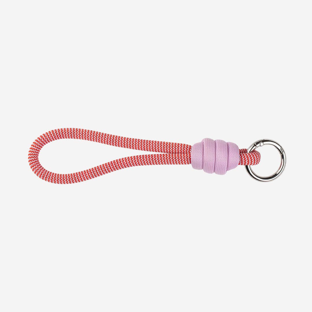 Colorblock Loop Keychain - Poppy
