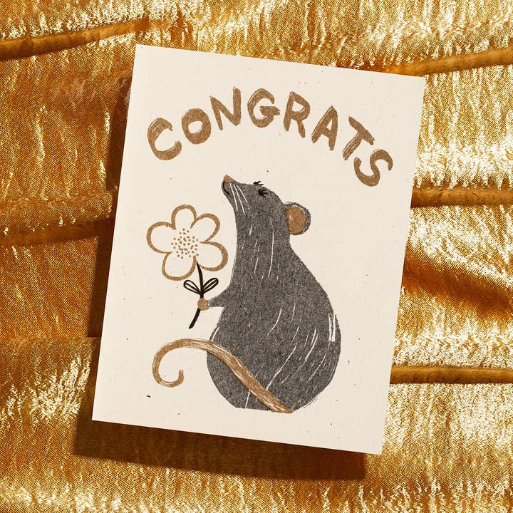 Congrats Rat Card