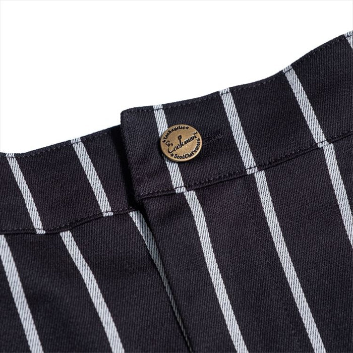 Cookman Baker's Skirt: Stripe - Black - Image 9