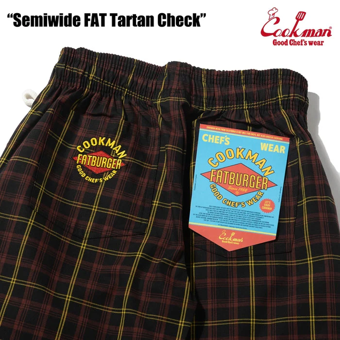 Cookman Chef Pants Semiwide : FAT Tartan Check - Image 4