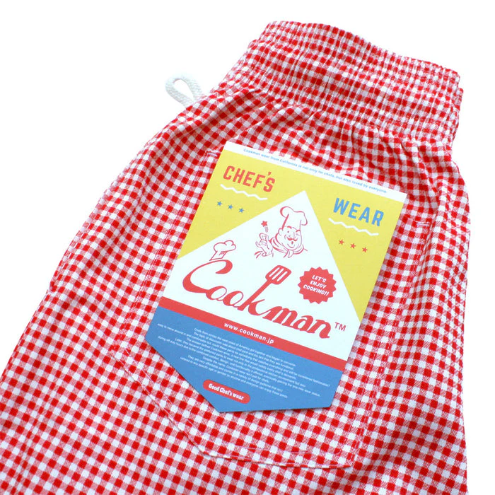 Cookman Chef Short Pants - Gingham: Red - Image 2