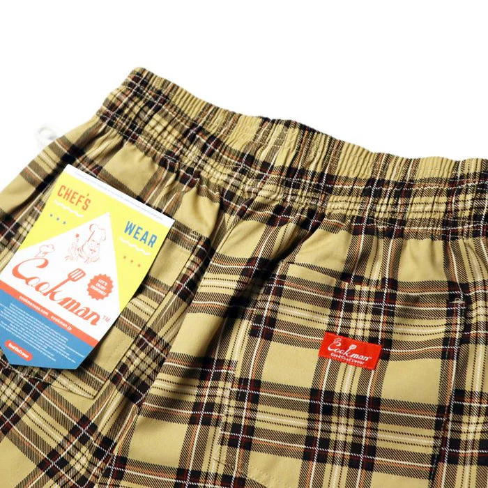 Cookman Chef Short Pants - Tartan Beige - Image 4