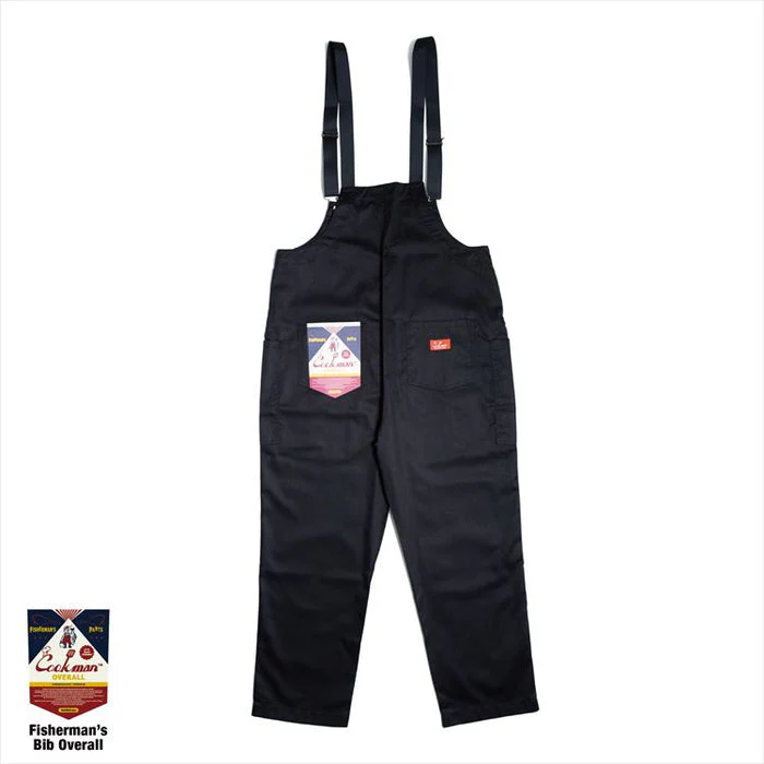 Cookman Fisherman's Bib Overall - Black - Image 2