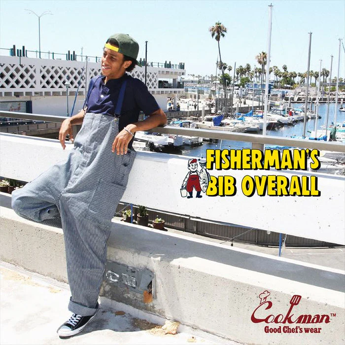 Cookman Fisherman's Bib Overall - Hickory Navy - Image 7