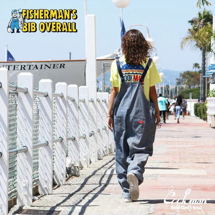 Cookman Fisherman's Bib Overall - Hickory Navy - Image 9