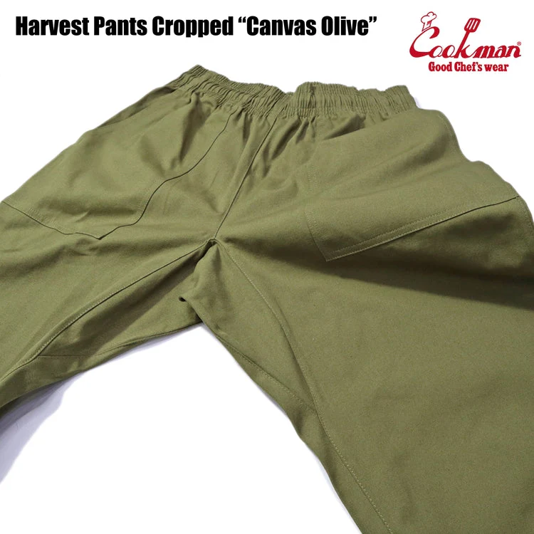 Cookman Harvest Pants Cropped Canvas - Olive - Image 4