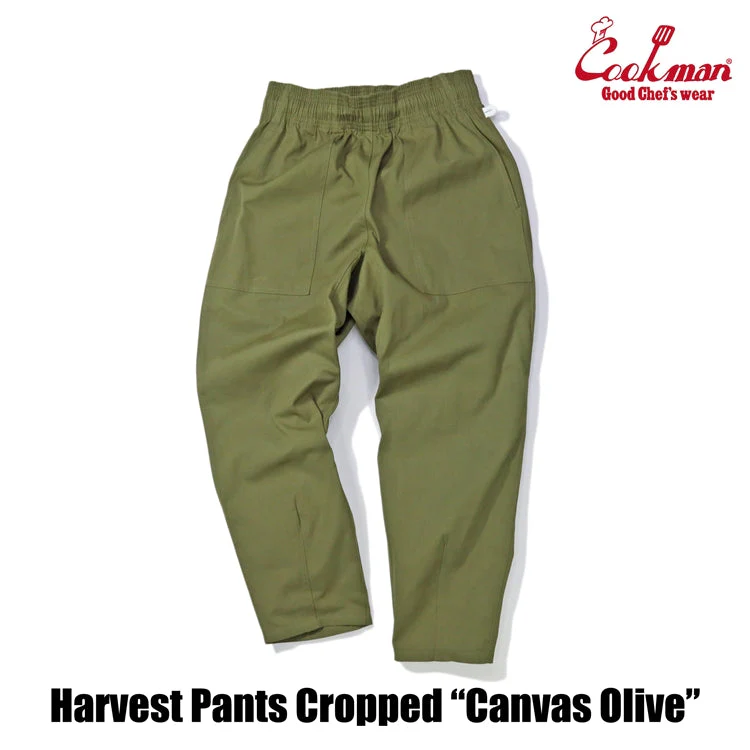 Cookman Harvest Pants Cropped Canvas - Olive - Image 5