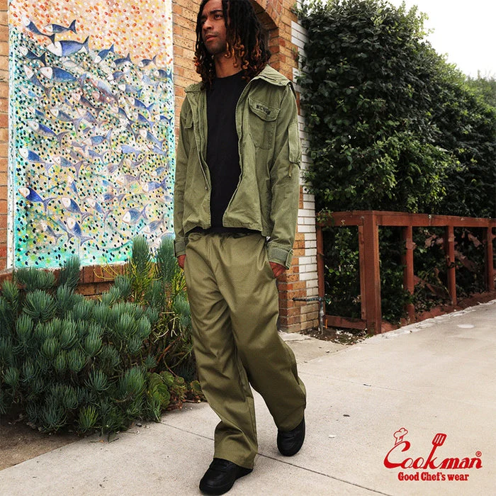 Cookman Wide Chef Pants - Olive - Image 13