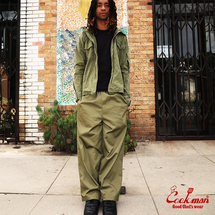 Cookman Wide Chef Pants - Olive - Image 15