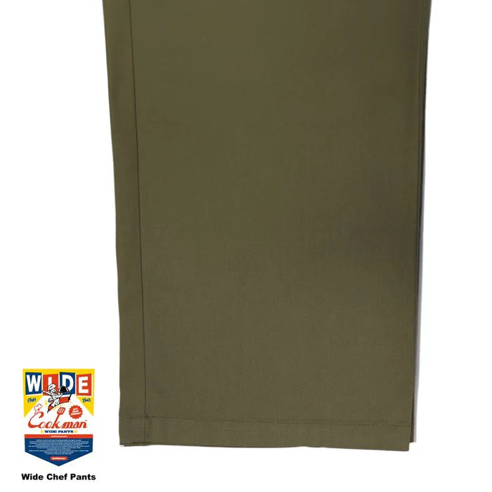 Cookman Wide Chef Pants - Olive - Image 6