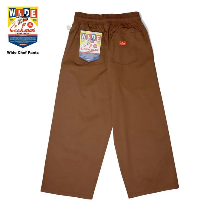 Cookman Wide Chef Pants - Chocolate - Image 2