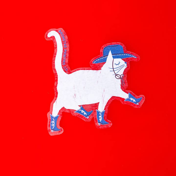 Cowboy Cat Sticker