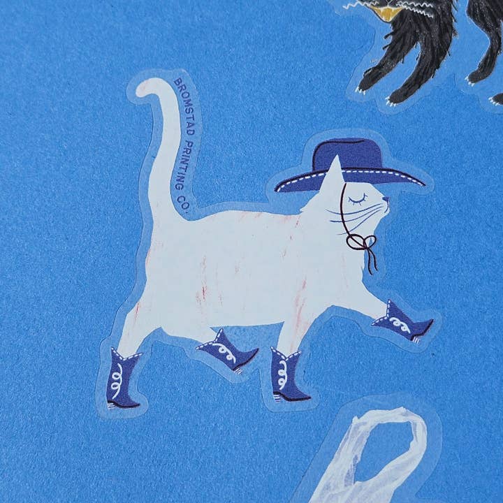 Cowboy Cat Sticker - Image 3