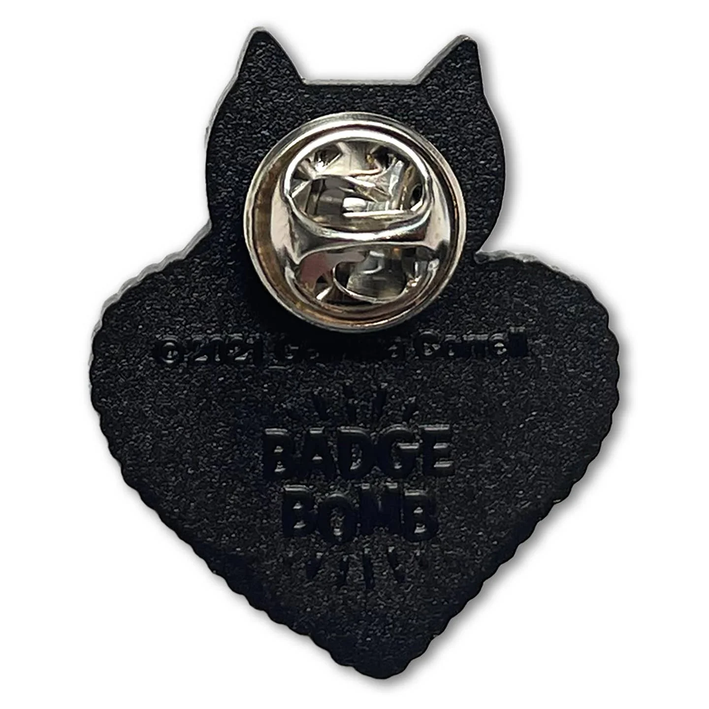 I Hate You the Least Cat Heart Enamel Pin - Image 3